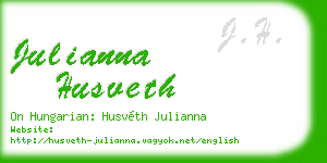 julianna husveth business card